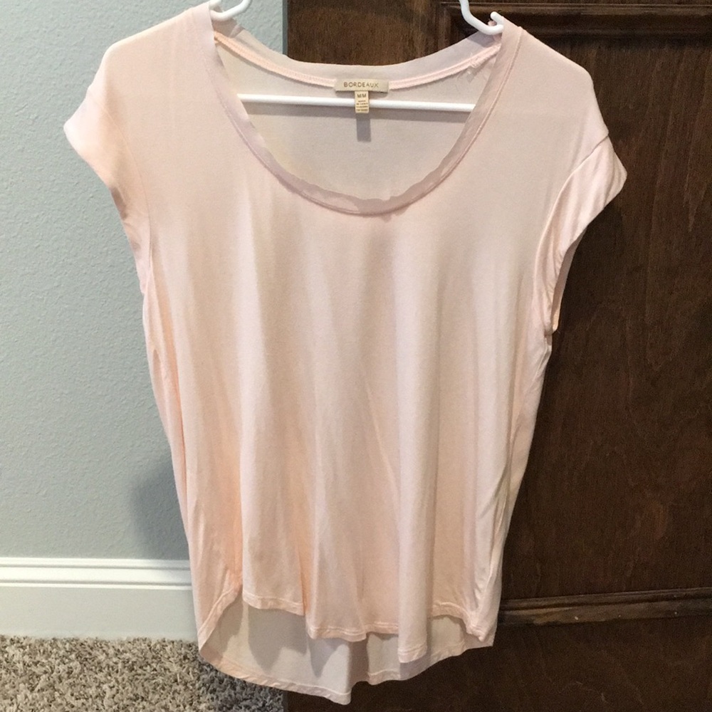 Blush Bordeaux Anthropologie Top